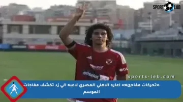 «تحركات مفاجئة» إعارة الأهلي المصري لاعبه إلى زد تكشف مفاجآت الموسم